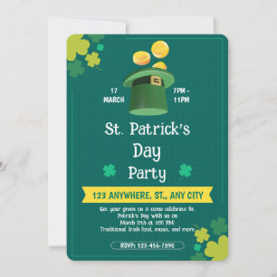 Invitation à une fête moderne de la Saint-Patrick
