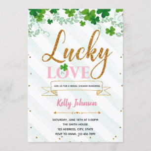 Invitation à une fête pour chanceux en amour