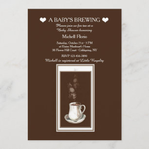 Invitation à une fête pour le thé (ou le café) : I