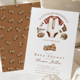 Invitation à une fête prénatale de football