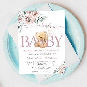 Invitation à une fête prénatale pour bébé avec un 