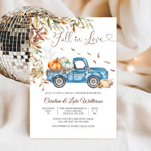 Invitation à une fête prénuptiale d'automne