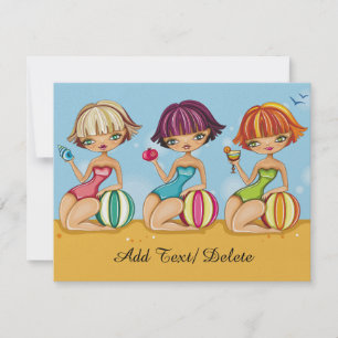 Invitation à une fête sur la plage