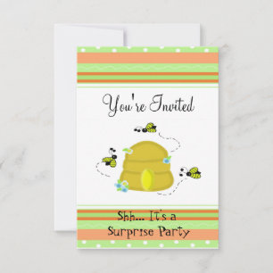 Invitation à une fête surprise avec une mignonne a