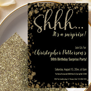 Invitation à une fête surprise pour le 98e anniver