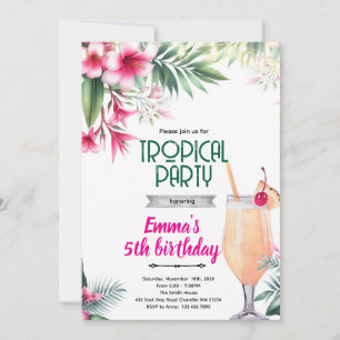 Invitation à une fête tropicale Piña Colada