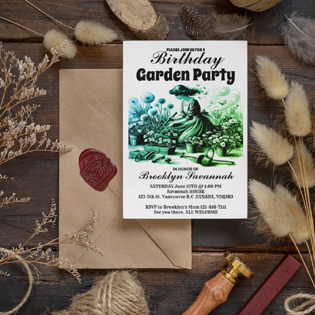 Invitation à une garden-party aux jardins enchante (Créateur téléchargé)