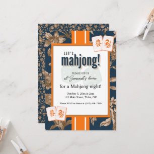 Invitation à une partie de Mahjong, toile de Jouy