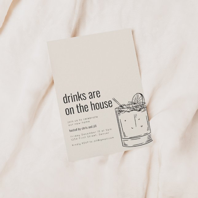 Invitation à une pendaison de crémaillère avec coc (Créateur téléchargé)