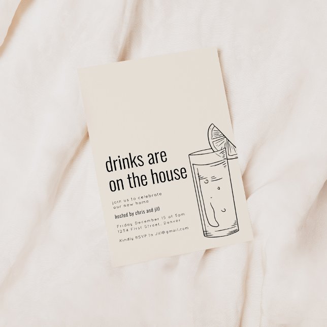 Invitation à une pendaison de crémaillère avec coc (Créateur téléchargé)