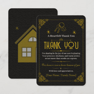 Invitation à une pendaison de crémaillère Black Go