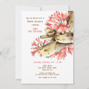 Invitation à une rencontre avec des reptiles