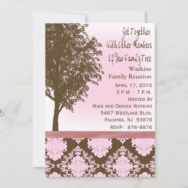 Invitation à une réunion de famille (Devant)