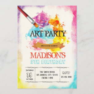 Invitation à une soirée artistique
