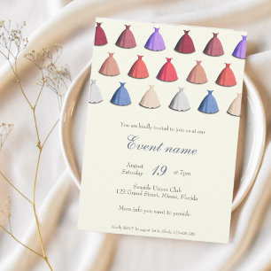 Invitation à une soirée cocktail annuelle tenue