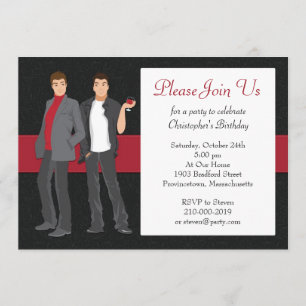 Invitation à une soirée cocktail gay