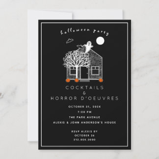 Invitation à une soirée cocktail Halloween
