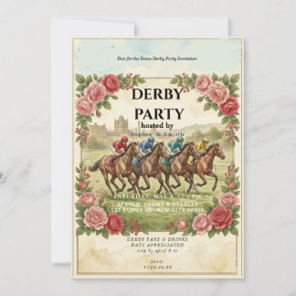 Invitation à une soirée dansante Kentucky Derby Th