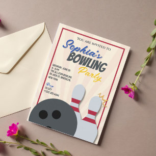 Invitation à une soirée de bowling 2