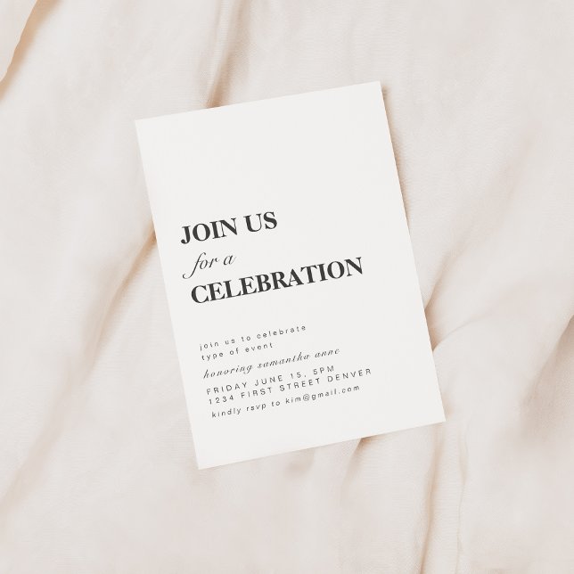 Invitation à une soirée de célébration (Créateur téléchargé)