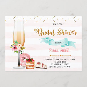 Invitation à une soirée de champagne et de dessert