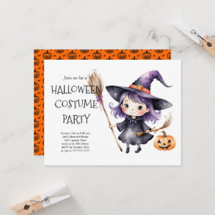 Invitation à une soirée de costumes d'Halloween   