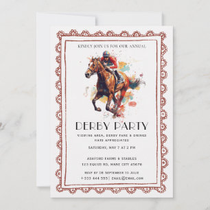 Invitation à une soirée de courses de chevaux