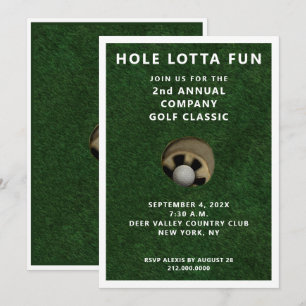 Invitation à une soirée de golf