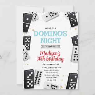 Invitation à une soirée de jeu de dominos