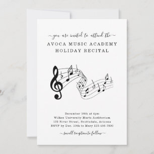 Invitation à une soirée de piano, violon et chant 