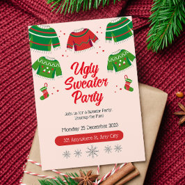 Invitation à une soirée de pulls moches