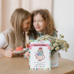 Invitation à une soirée de thé fantaisiste