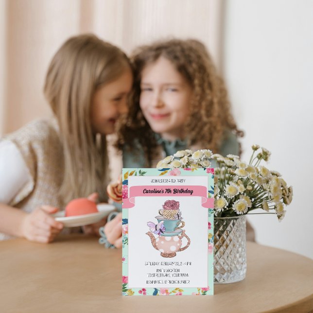 Invitation à une soirée de thé fantaisiste (Créateur téléchargé)