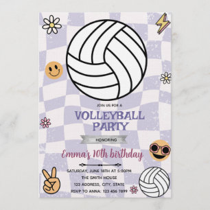 Invitation à une soirée de volley groovy