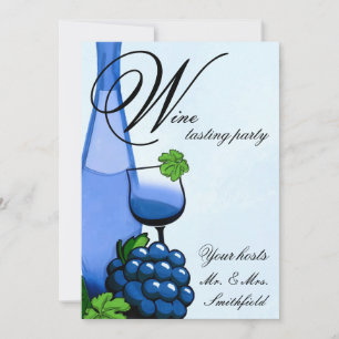 Invitation à une soirée dégustation de vins