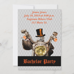 Invitation à une soirée d'enterrement de vie de ga