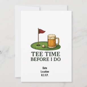 Invitation à une soirée d'enterrement de vie de ga