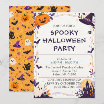 Invitation à une soirée d'Halloween effrayante – A