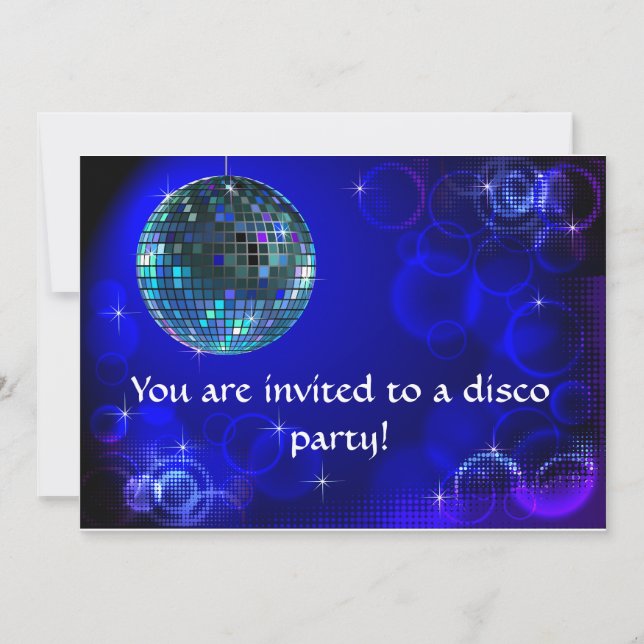 Invitation à une soirée disco (Devant)
