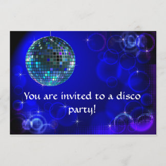 Invitation à une soirée disco