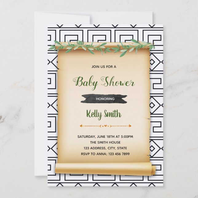 Invitation à une soirée en toge (Devant)