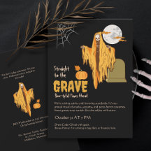 Invitation à une soirée Halloween | Invitation hum