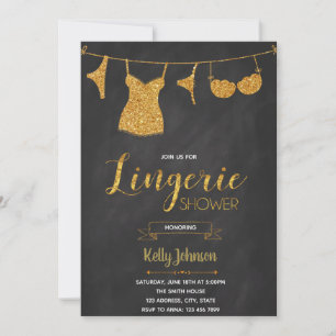 Invitation à une soirée lingerie