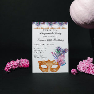 Invitation à une soirée masquée