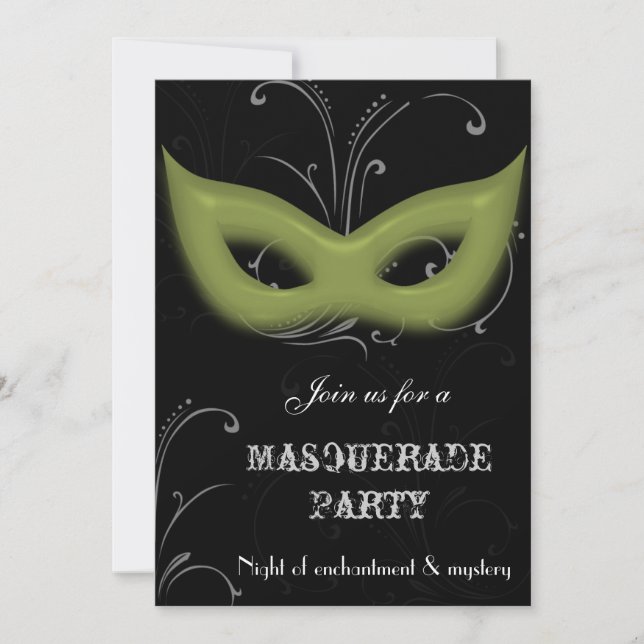 Invitation à une soirée masquée Fantastique (Devant)
