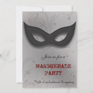 Invitation à une soirée masquée Fantastique
