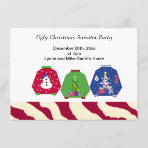 Invitation à une soirée pull de Noël laid