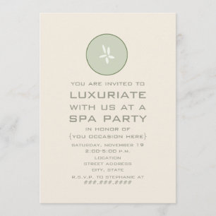 Invitation à une soirée Spa - Concombre