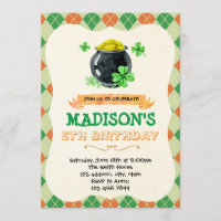 Invitation à une soirée sur le thème irlandais