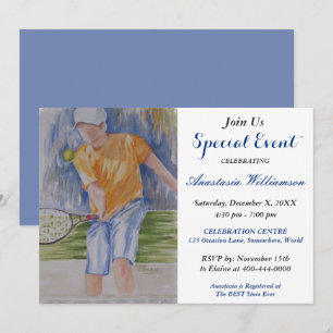 INVITATION À UNE SOIRÉE TENNIS